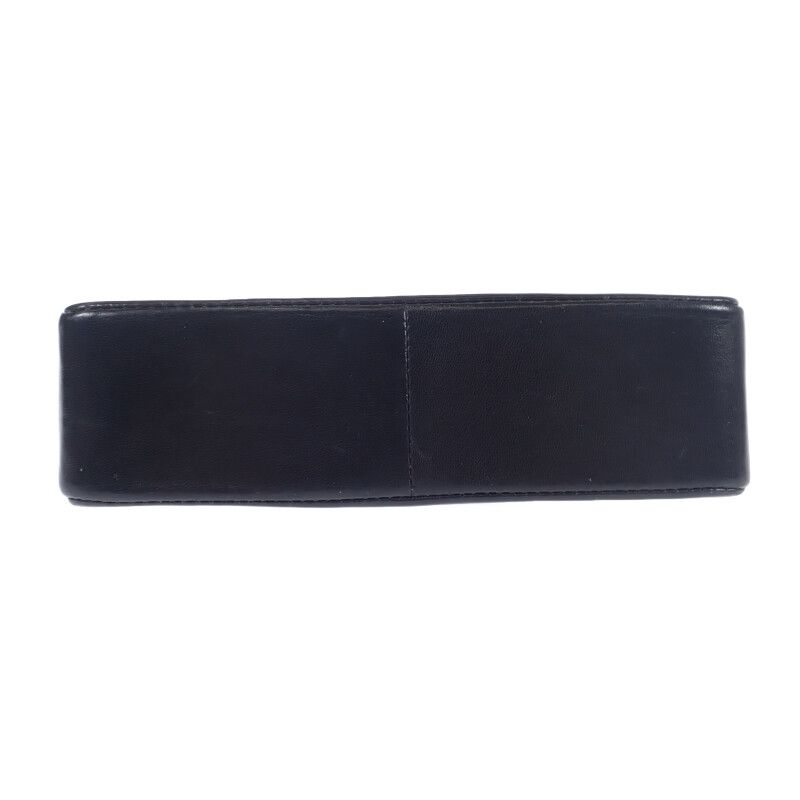 Chanel Vintage 2-Way Shoulder Bag Lambskin Cotton Black Gift