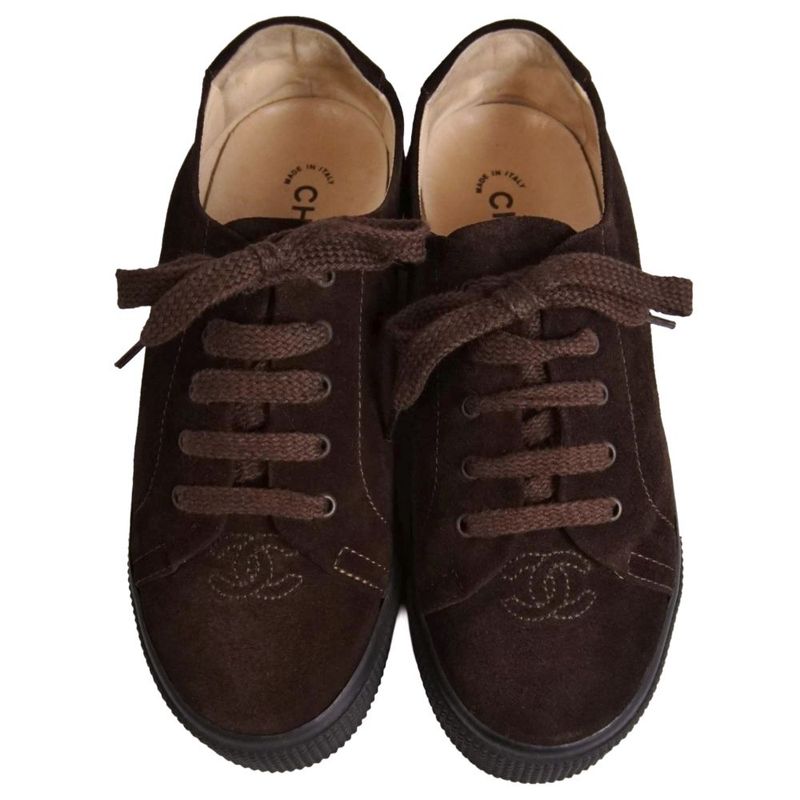 Chanel Vintage Sneakers Low Cut CC Logo