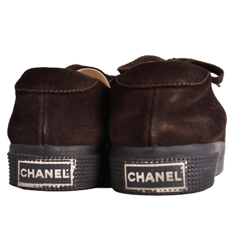 Chanel Vintage Sneakers Low Cut CC Logo