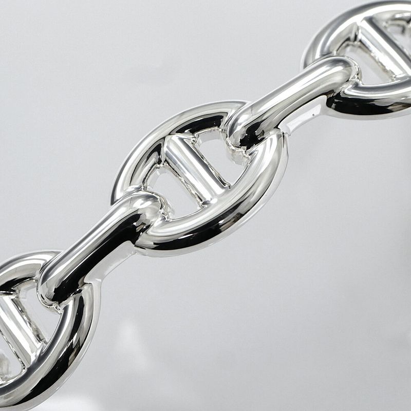 Hermes Bangle Chaine D'ancre Enchainee ST Silver Bracelet