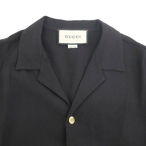 Gucci Short Sleeve Shirt Zaddu Black 46