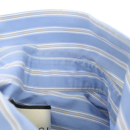Gucci Striped Pullover Long Shirt Blue 44 Sweater