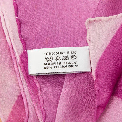 Dior Flower Floral Pattern Purple Multicolor Silk
