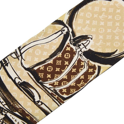 Louis Vuitton Monogram Bandeau Trunk Beige Multicolor Silk