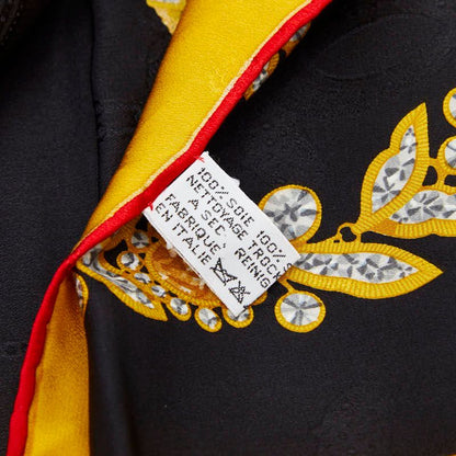 Cartier Gem Pattern Yellow Multicolor Silk