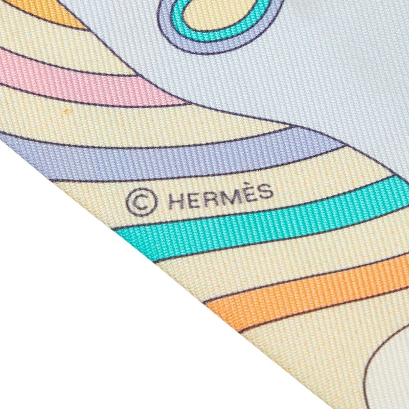 Hermes Twilly Carres Volants Flying Carre White