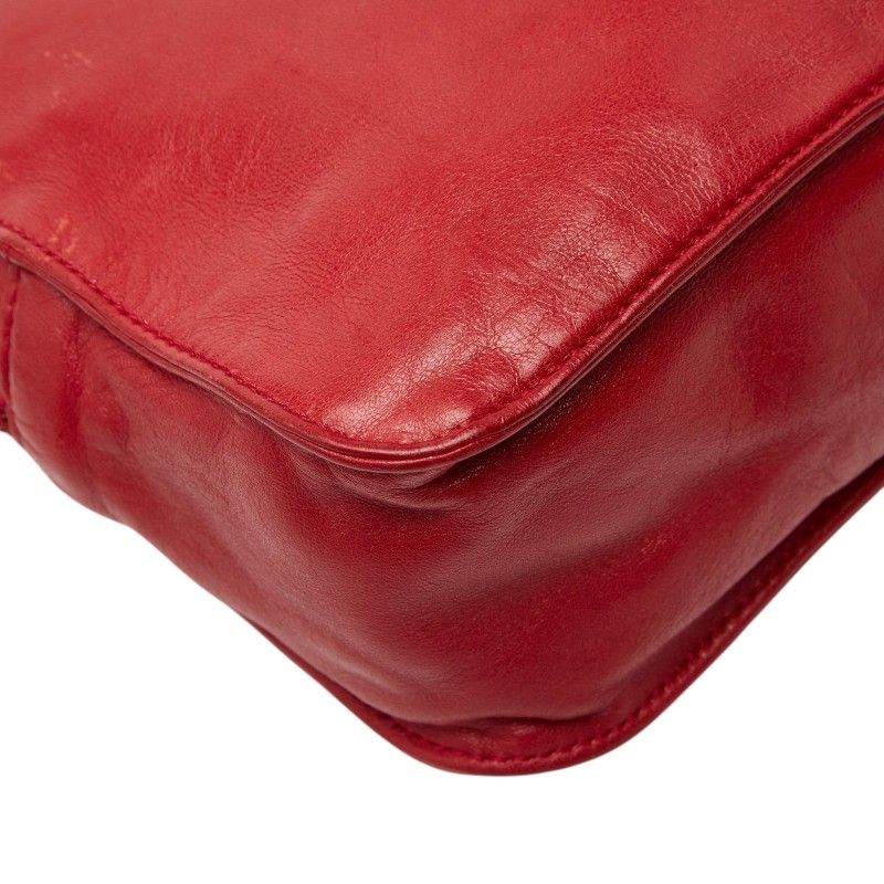 Loewe Anagram Red Leather Bag