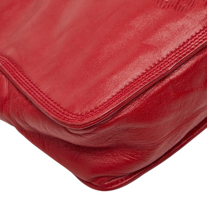 Loewe Anagram Red Leather Bag