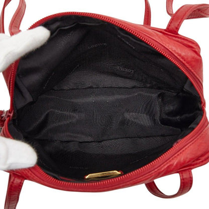 Loewe Anagram Red Leather Bag