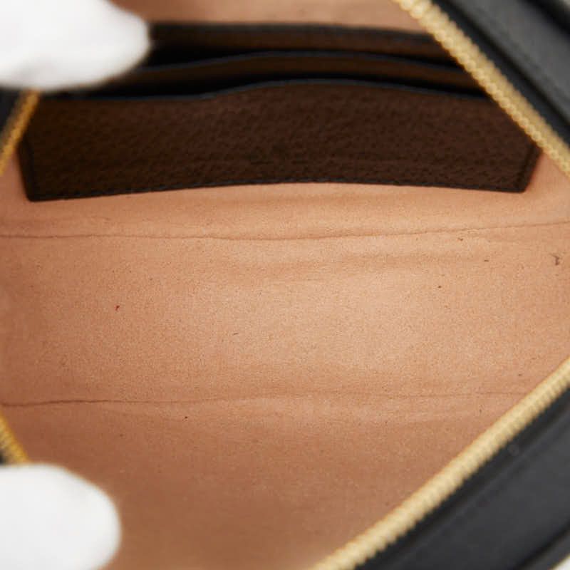 Gucci Ophidia Mini Backpack Black Multicolor Leather Canvas