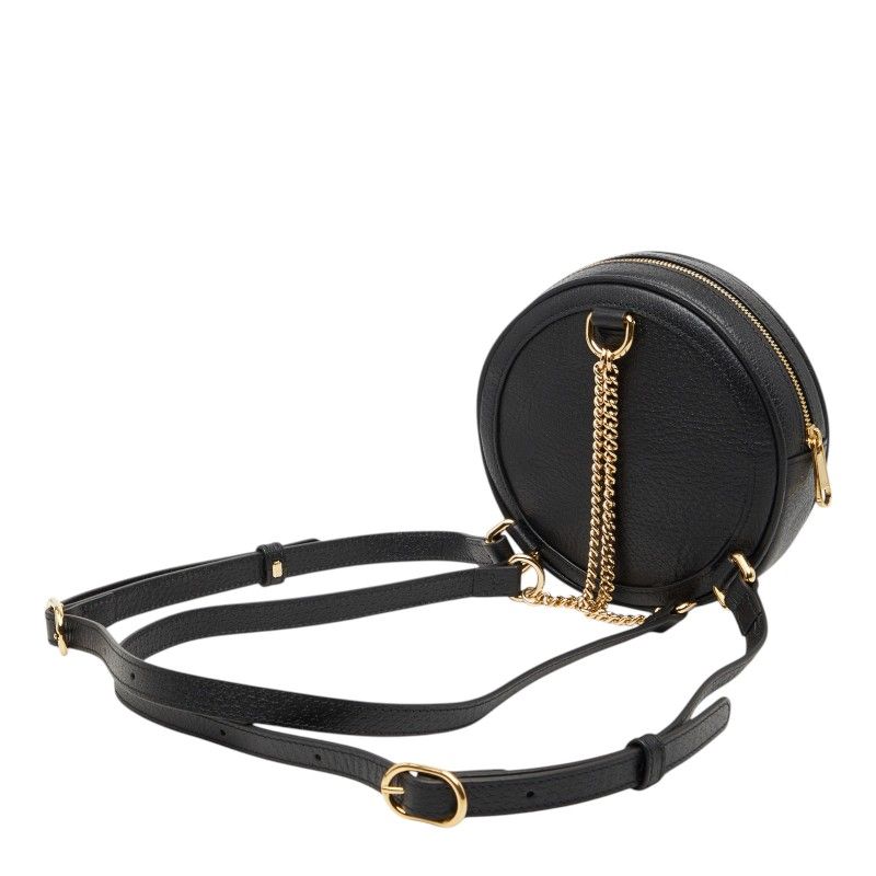 Gucci Ophidia Mini Backpack Black Multicolor Leather Canvas