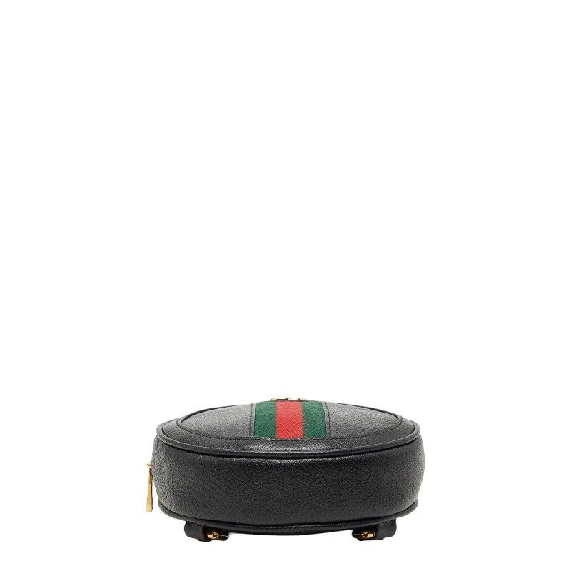 Gucci Ophidia Mini Backpack Black Multicolor Leather Canvas