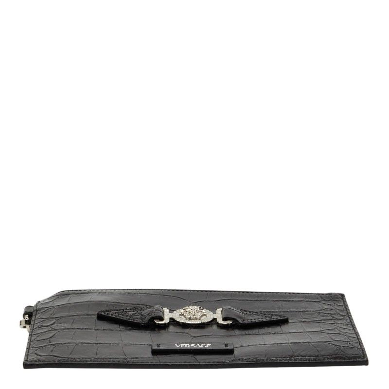 Versace Medusa Bigi Croco Clutch