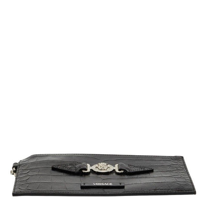Versace Medusa Bigi Croco Clutch