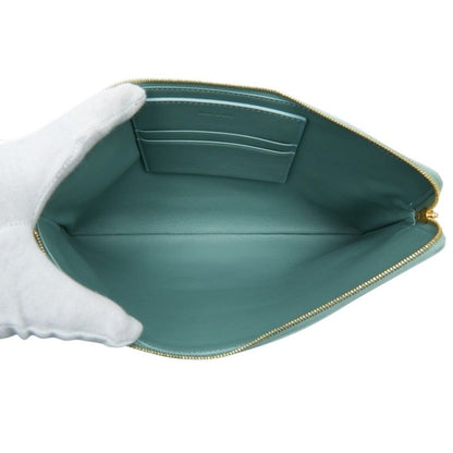 Celine Clearto Clutch Set Celadon Green Lambskin