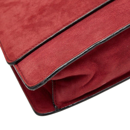 Loewe Barcelona 2-Way Shoulder Bag Red Suede