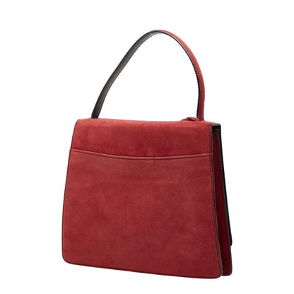 Loewe Barcelona 2-Way Shoulder Bag Red Suede