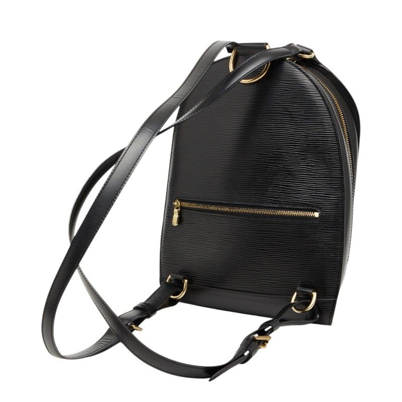 Louis Vuitton Epi Mabillon Backpack Noir Black Leather