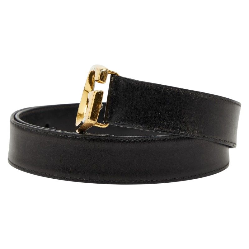 Gucci Vintage Belt 30 Black Leather