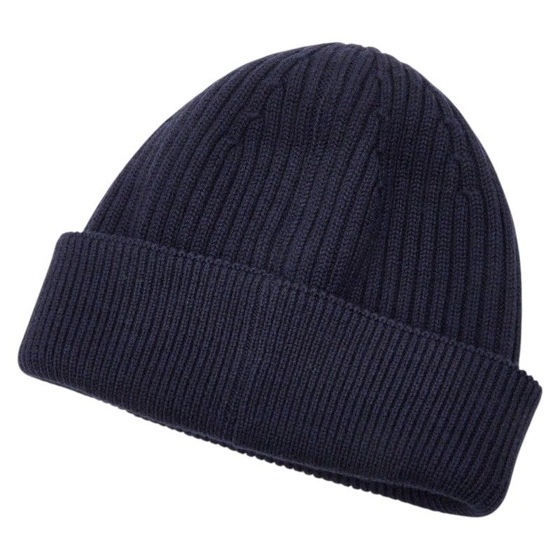 Loewe Logo Knit Cap Beanie Navy Blue Wool Hat
