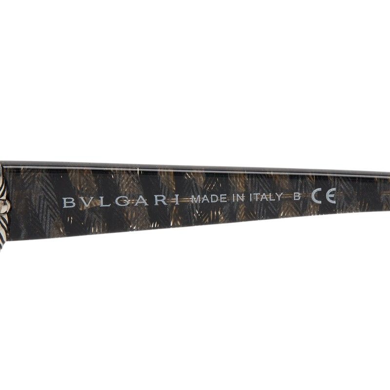 Bvlgari Sunglasses Gradient Lens Gray Black Plastic Eyewear