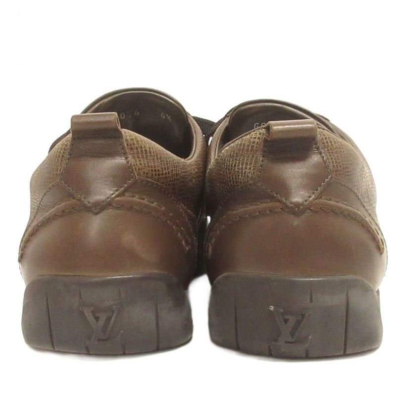 Louis Vuitton Sneakers Shoes Leather GO 6.5 Brown