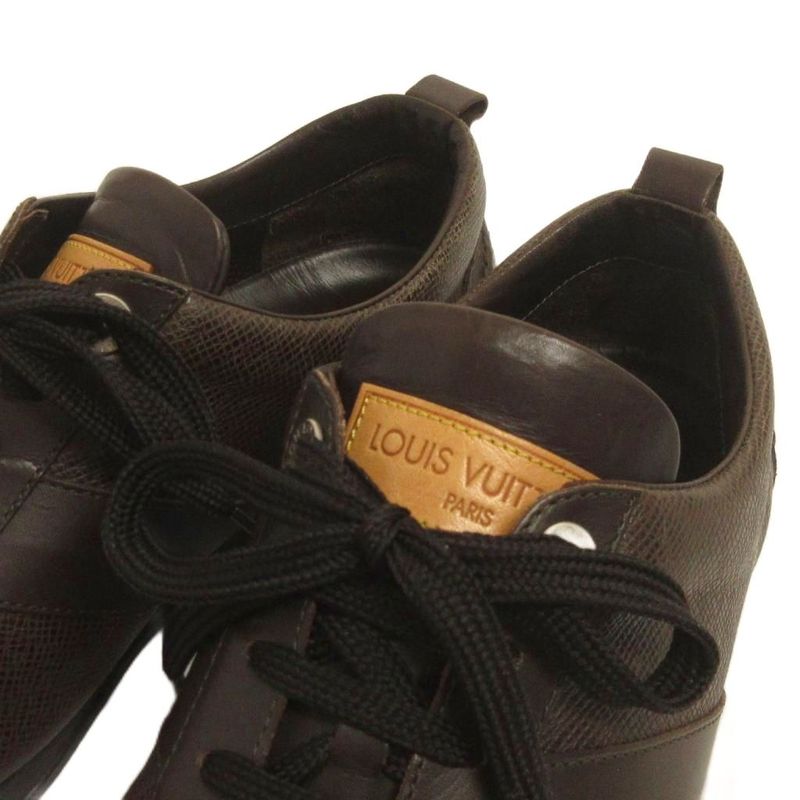 Louis Vuitton Sneakers Shoes Leather GO 6.5 Brown