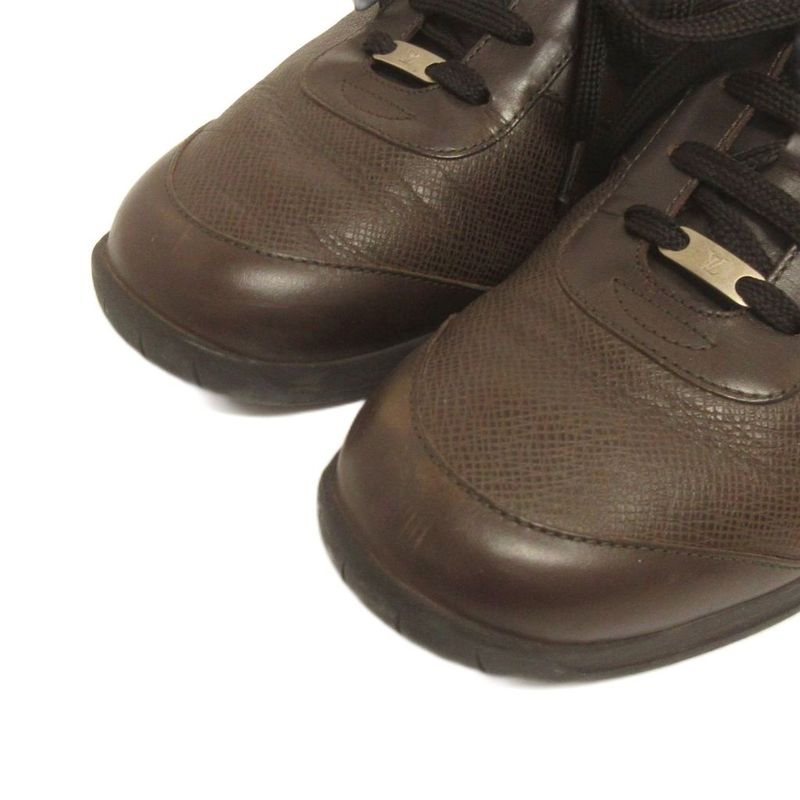 Louis Vuitton Sneakers Shoes Leather GO 6.5 Brown