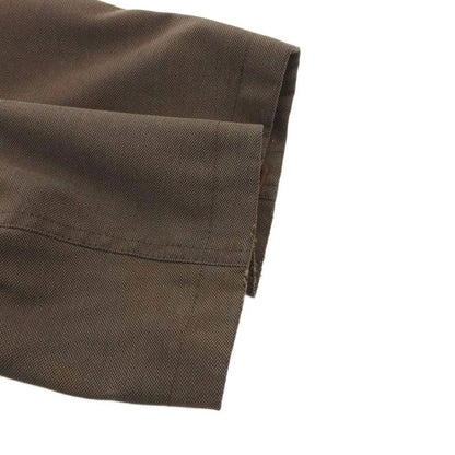 Fendi Long Coat Collar Boa Belt Logo Button 42 Brown