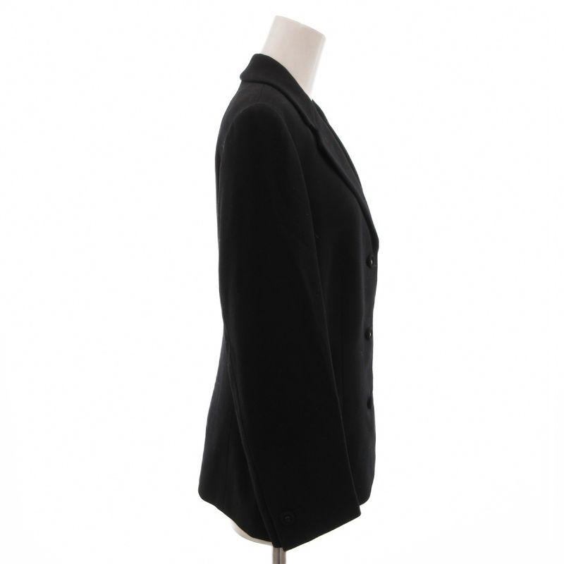 Versace Gianni Suit Set Formal Jacket Skirt Wool Knee Length Black