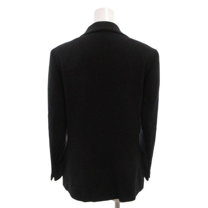 Versace Gianni Suit Set Formal Jacket Skirt Wool Knee Length Black