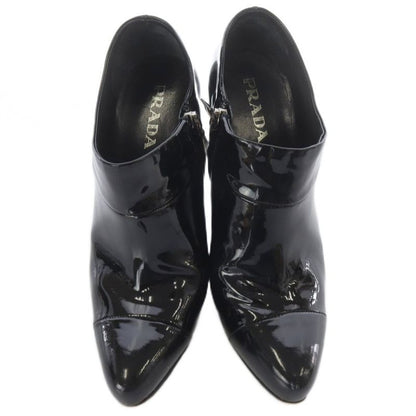Prada Enamel Booties 35 Black Boot