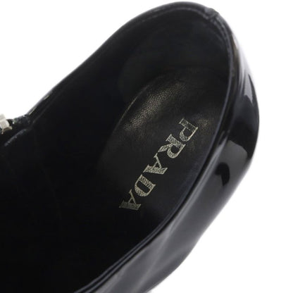 Prada Enamel Booties 35 Black Boot