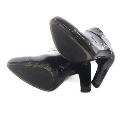 Prada Enamel Booties 35 Black Boot