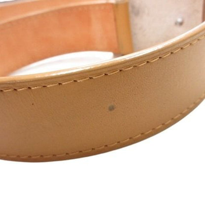 Louis Vuitton Ceinture Jeans Belt Leather 80 32 Beige Brown
