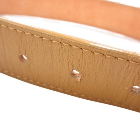 Louis Vuitton Ceinture Jeans Belt Leather 80 32 Beige Brown