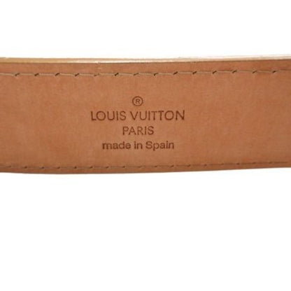 Louis Vuitton Ceinture Jeans Belt Leather 80 32 Beige Brown