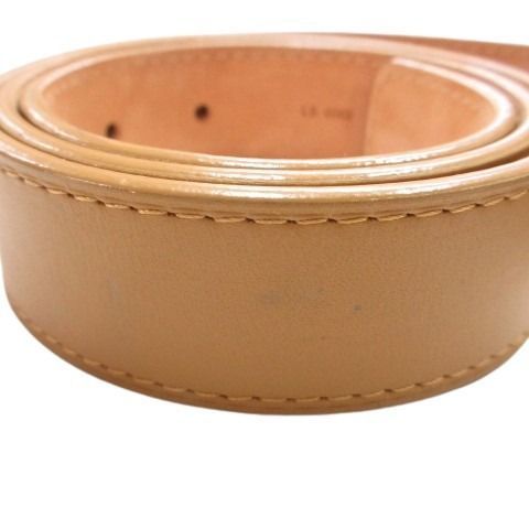 Louis Vuitton Ceinture Jeans Belt Leather 80 32 Beige Brown