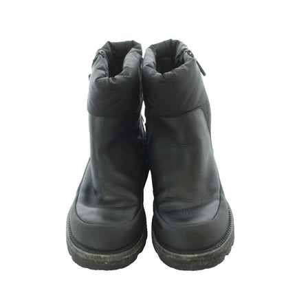 Moncler Rain Don't Care Short Boots 37 Black Side Zip Pull Tab Thick Sole RI