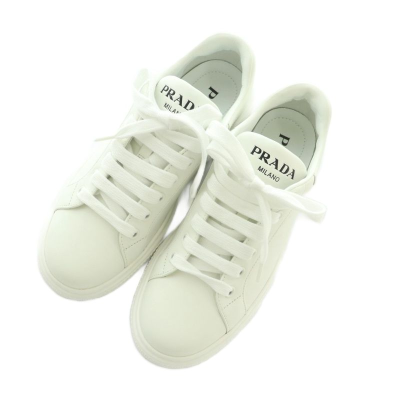 Prada Sneakers Shoes Leather 36 White