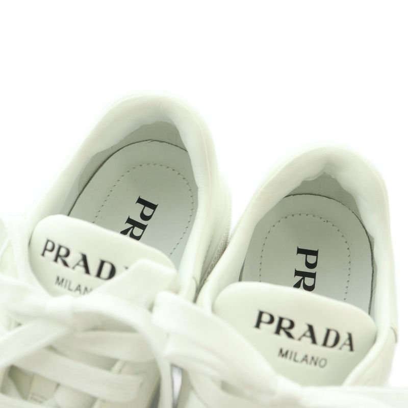 Prada Sneakers Shoes Leather 36 White