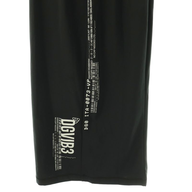 Dolce & Gabbana Spandex Jersey Tight Skirt 38 Black White CX