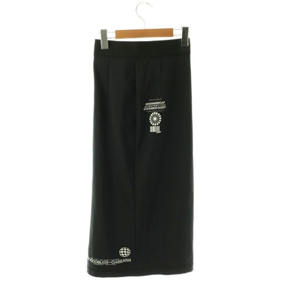 Dolce & Gabbana Spandex Jersey Tight Skirt 38 Black White CX