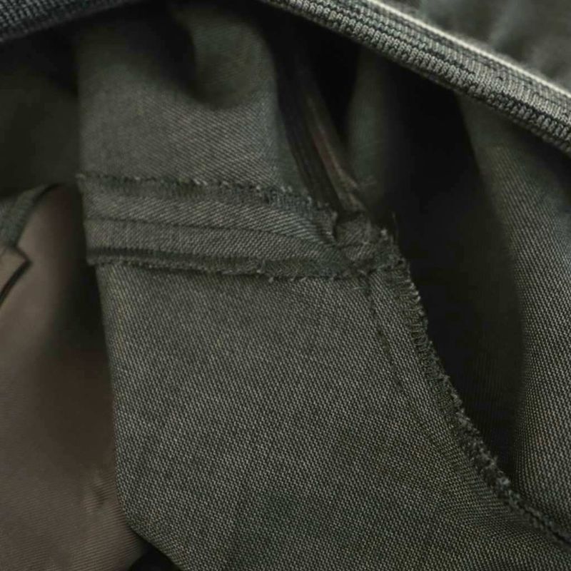 Miu Miu Waist Logo Virgin Louis e Pants Straight 36 Gray