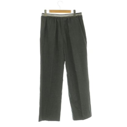 Miu Miu Waist Logo Virgin Louis e Pants Straight 36 Gray