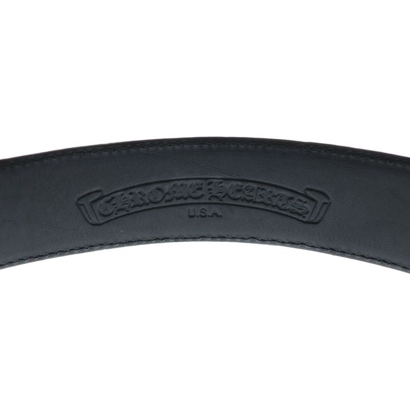 Chrome Hearts Blt Gunslinger Buckle Leather Belt Silver