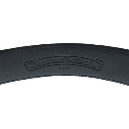 Chrome Hearts Blt Gunslinger Buckle Leather Belt Silver