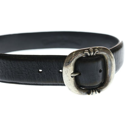 Chrome Hearts Blt Gunslinger Buckle Leather Belt Silver