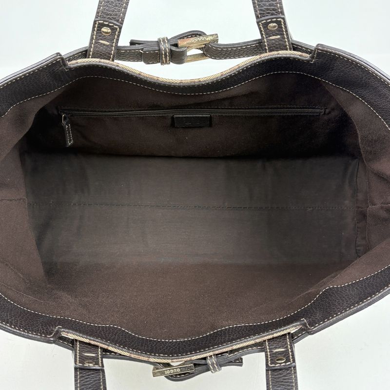 Gucci GG Crystal Tote Pattern 2-Way Shoulder Bag Brown