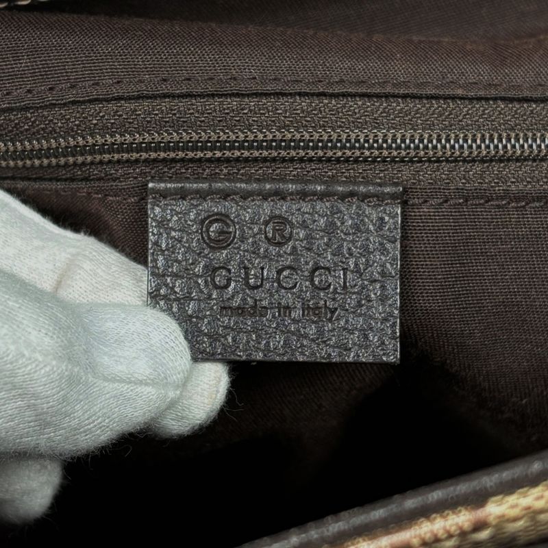 Gucci GG Crystal Tote Pattern 2-Way Shoulder Bag Brown
